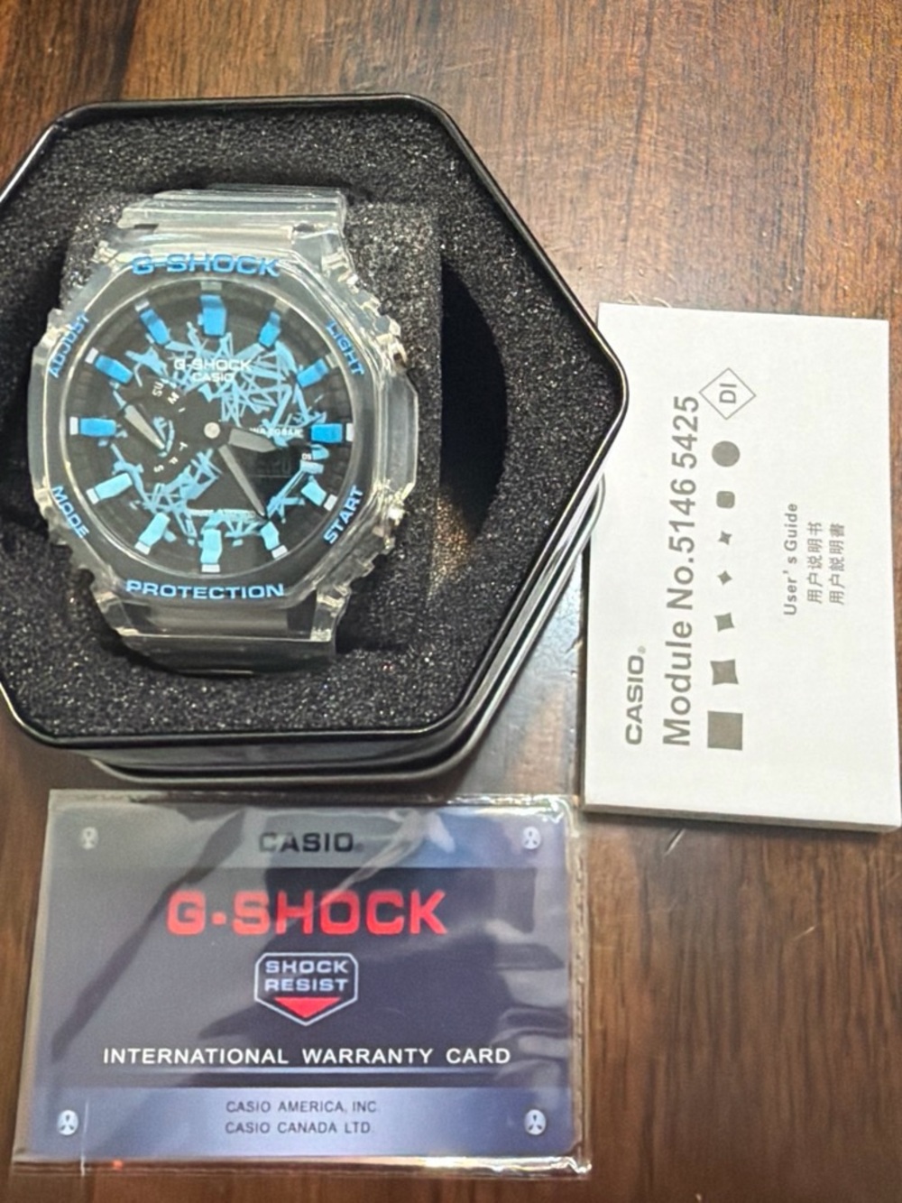 Blue Casio G-Shock GA-2100 Watch